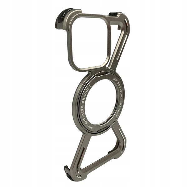 iPhone 15 Pro Magsafe panssarikehikko metallia titaania 360 astetta