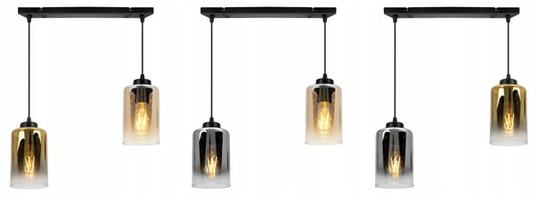 MODERNE ELEGANT HÆNGELAMPE MED GLASSKÆRM