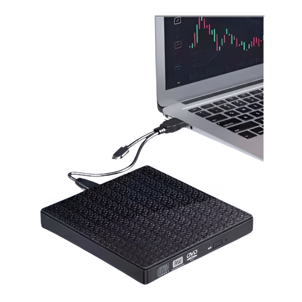 Ekstern CD/DVD-brænder To USB 3.0-porte SD/TF-kortlæser Adapter