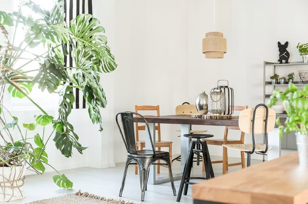 Hængende lampe, loftslysekrone, lampeskærm, boho juta