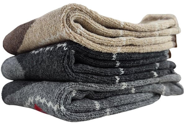 3X Alpaca tykke julesokker uldstrømper 39-42