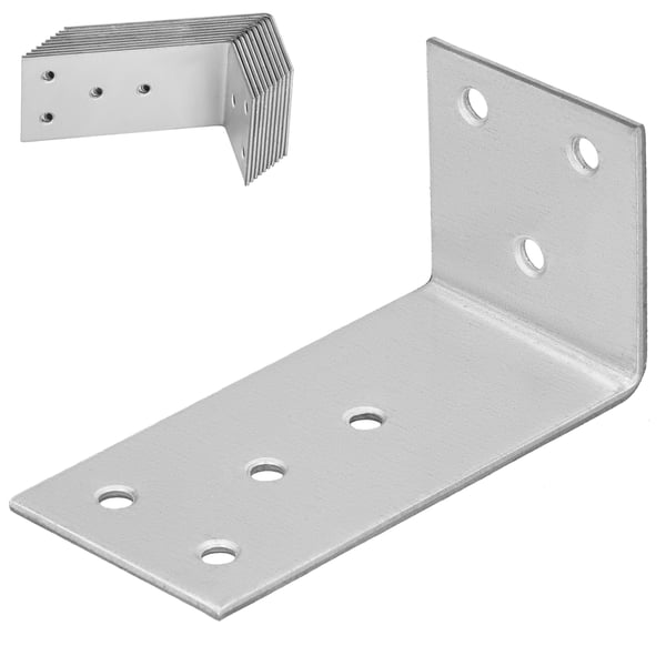 KOTARBAU® snickarvinkelbeskytter rostfritt stål galvaniserat 40 x 80 x 40 mm 12-pack