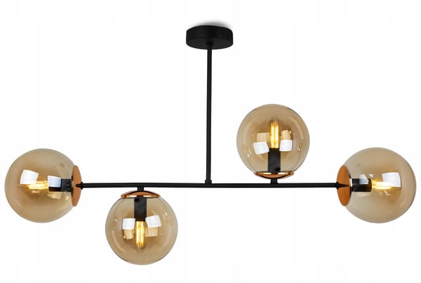 Loftlampe, hængende lysekrone, loftslampe, elegante glaskugler