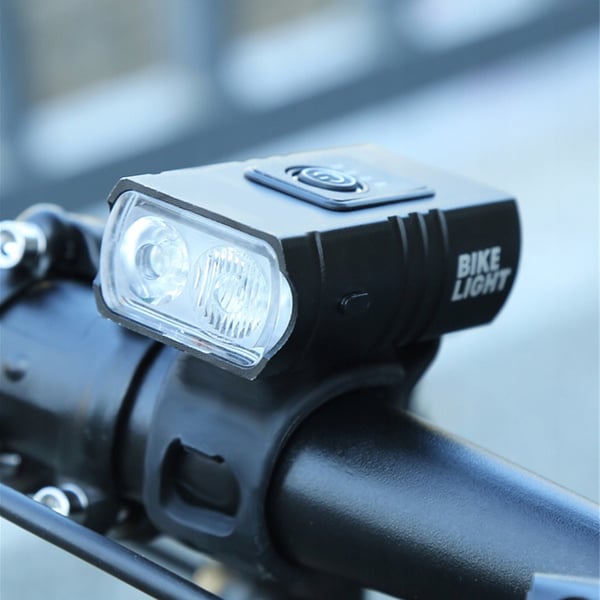 TEHOKAS LED-PYÖRÄVALAISIN ACU USB ETU + TAKAVALOT