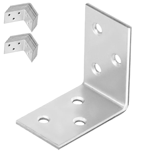 Kotarbau® Kirvesmiehen kulmaliitin ruostumatonta terästä sinkittyä 40 x 40 x 25 mm 25 kpl:n sarja