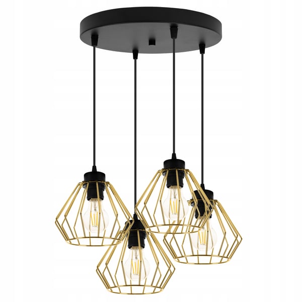 Lofthængende lampe med guld lysekrone i loftet Druciak