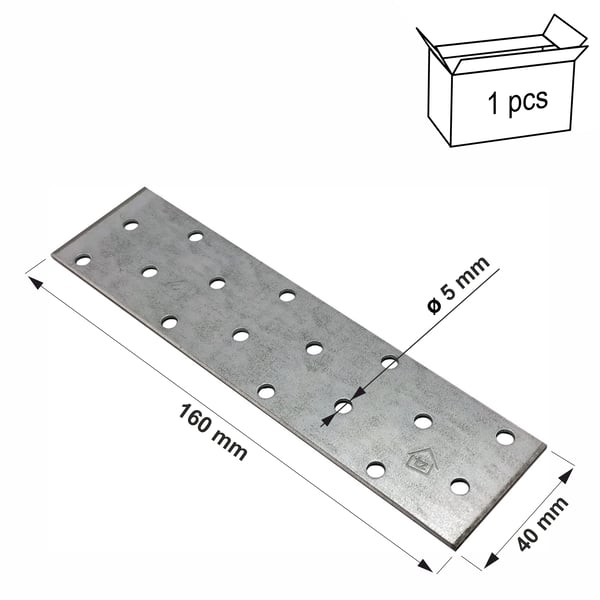 Reiautettu PP-levy 40x160x2,0 mm