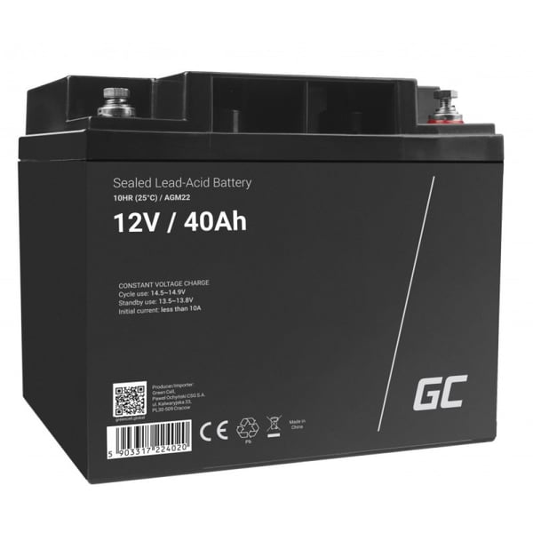GREEN CELL Akumulator żelowy AGM22 12V 40AH