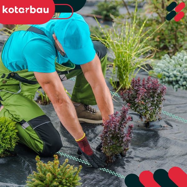 Kotarbau® rikkaruohojen torjunta-aine puutarhaan, yleismallinen, musta, 70 g/m², 0,8 x 5 m