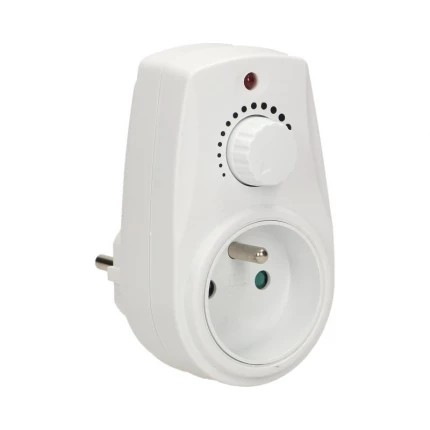 DIMMER MED 2P+Z STIKKONTAKT MAX 280W - ON-AE-13114
