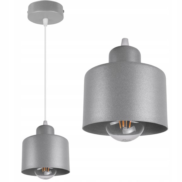LED-TAKLAMPA I METALL MED LYKRONA FÖR TAKLAMPA