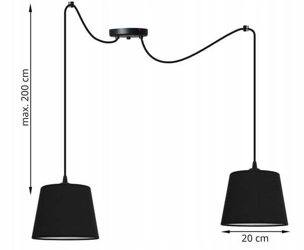 Hængende loftslampe lysekrone SPIDER loft E27 LED