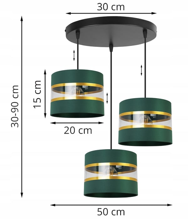Loftshængende lampe lysekrone lampeskærm moderne