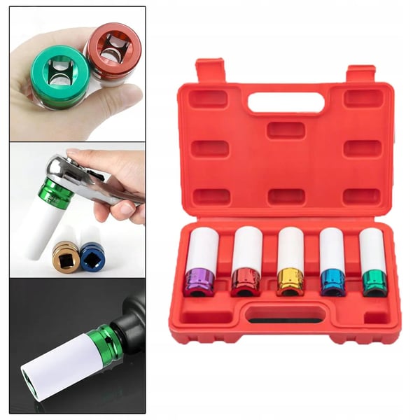 Krafttoppe til fælge 1/2" 15, 17, 19, 21, 22 mm
