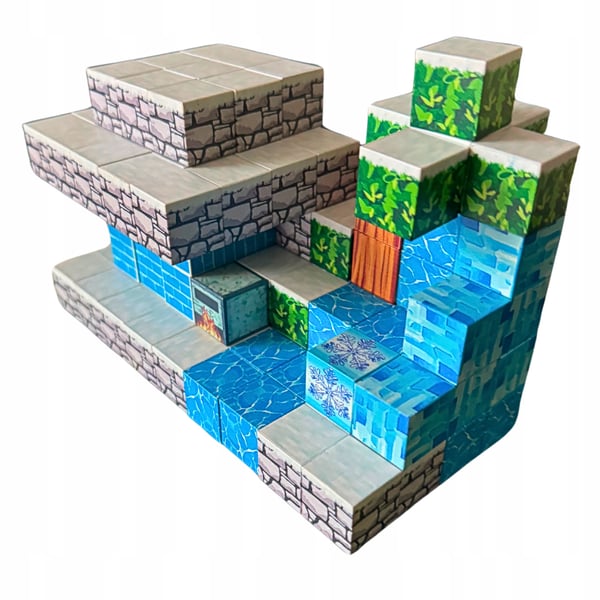 Minecraft pædagogisk magnetisk bloksæt 110 dele plus figur