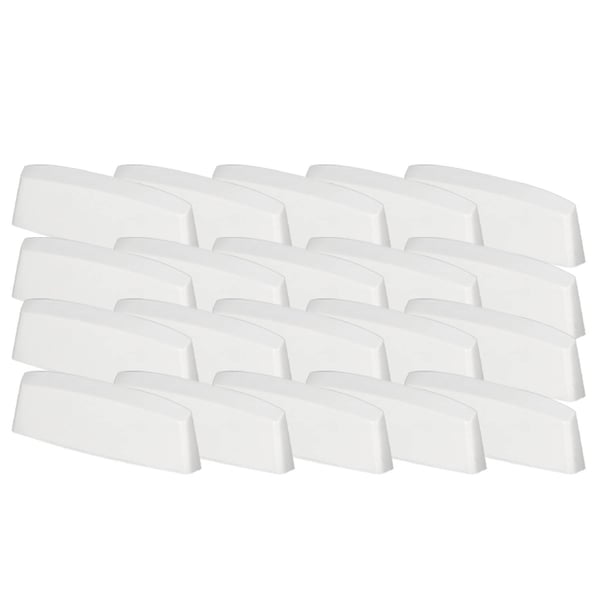 Dræneringsprop til PVC-vindue, hvidt låg, 45 mm, 20-pack