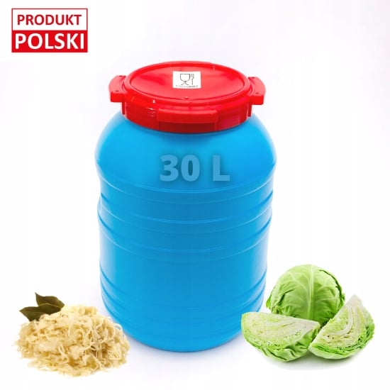 Muovinen hapankaalitynnyri, 30l