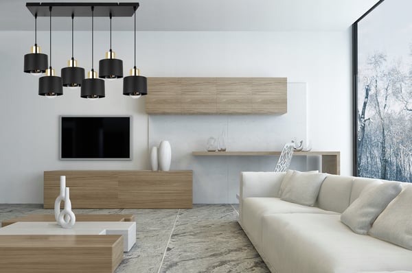 MODERNI KATTOVALAISIN MUSTA LED-VALAISIN