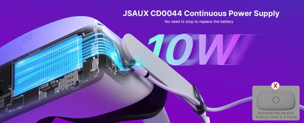 Meta Oculus Quest Steam VR PC VR Pro 5 m USB-C vinkkelkaapeli USB-A