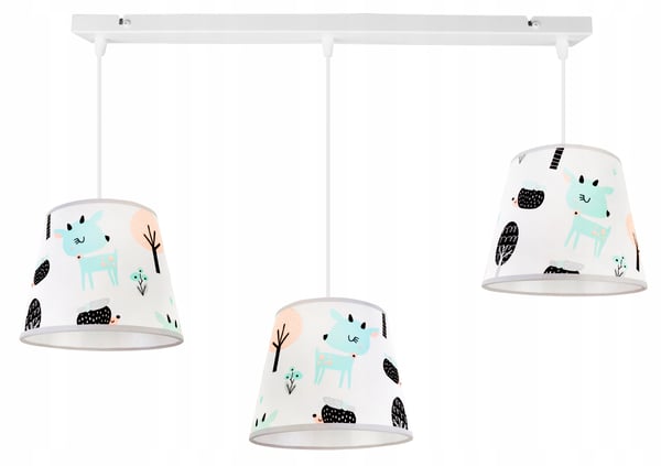 Lofthængende lampe til børn, Bambi lampeskærm