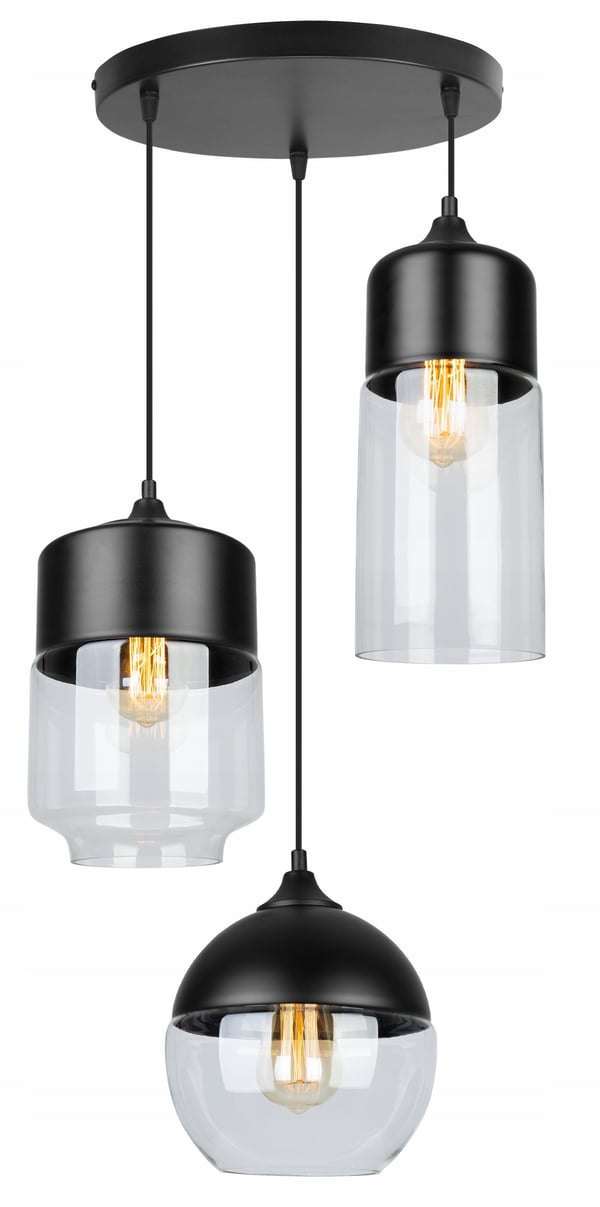 HÆNGENDE LOFTSLAMPE, GLASPLAFON, LED-LAMPE