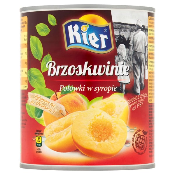 Kier Persikanpuolikkaat siirapissa 820 g