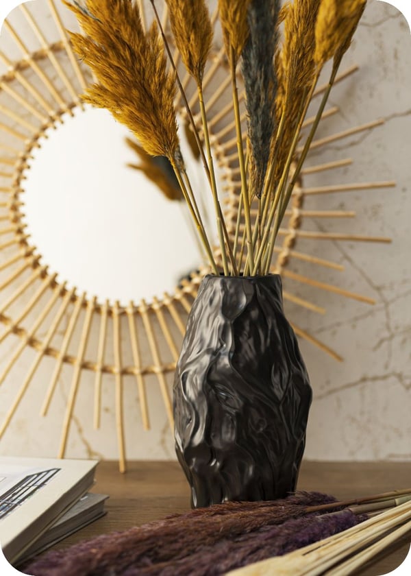 Louis Black vas 29 cm, svart