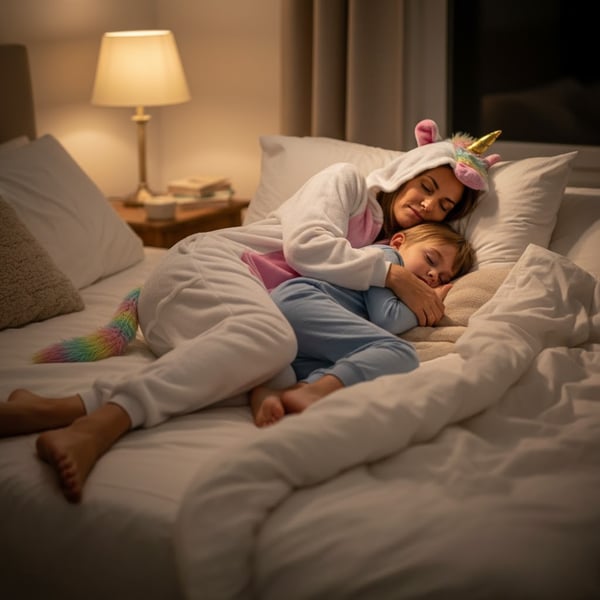 Herre enhjørningspyjamas kigurumi onesie jumpsuit kostume til voksne størrelse S