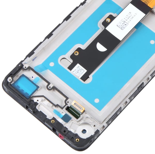 Original LCD-skærm + berøringsskærm Motorola Moto E22 E22i (renoveret) sort ramme