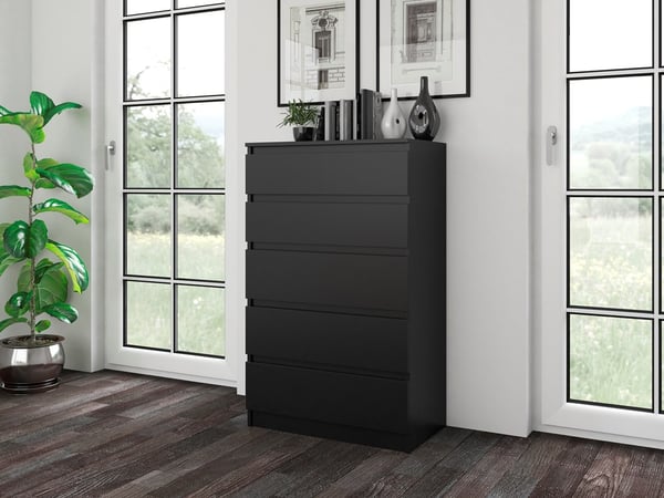 Malwa M5 sort kommode