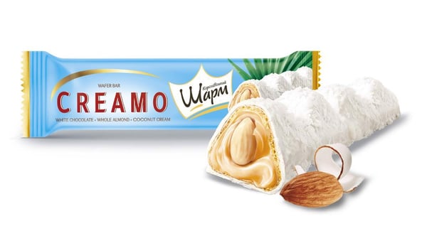 ABK Creamo-vaffel med kokosfyllning och mandelkräm 29 g