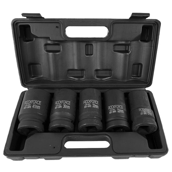 Iskuhylsysarja 1" 12-kulmainen 27-41mm