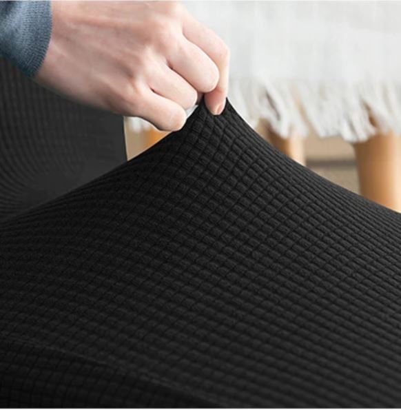 Sofföverkast bäddsoffa 1-sitssoffa svart jacquard