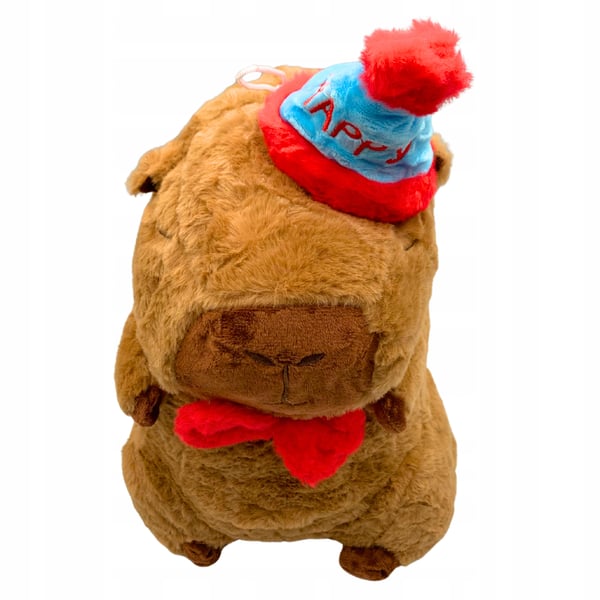 Kapybara-pehmolelu, juhlahattu-lelu 25 cm