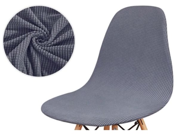 KLÄDSEL skandinavisk stol grå jacquard