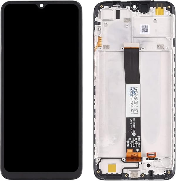 Original LCD-display til Xiaomi Redmi 9A 9C 9AT 10A IPS Sort ramme