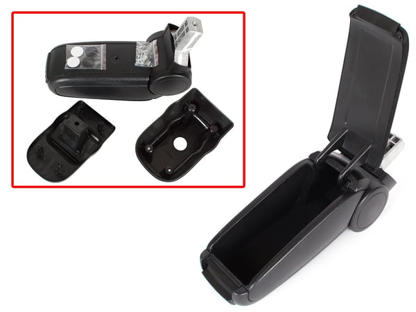 Opel Corsa D 06-14 armlænssæt SORT STOF + monteringssæt