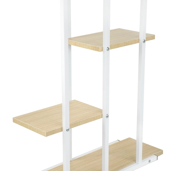 Blomsterstativ, blomsterstativ, metalhylde, moderne hvid
