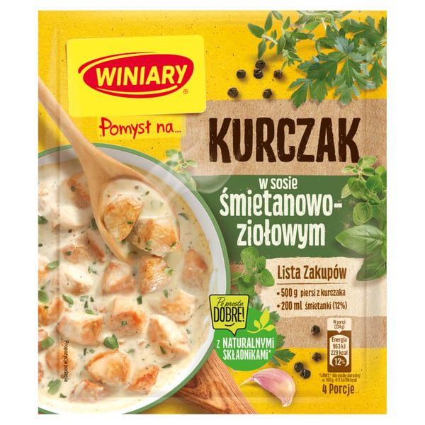 Viinitarhan idea... Kanaa kerma-yrttikastikkeessa 30 g
