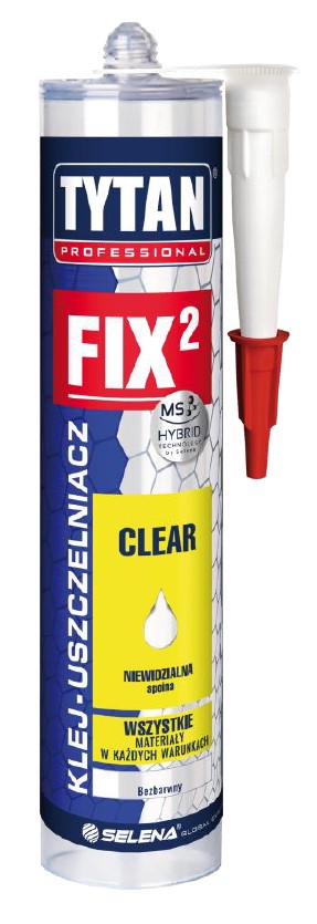 FIX2 KLAR MONTERINGSLIM 290ML FARVELØS - FIX2 CL LIM