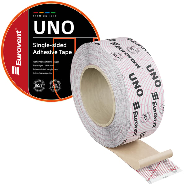 Ensidig UNO-tejp 50mm x 25m
