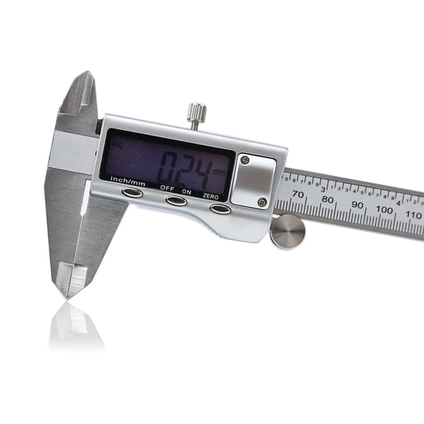 Professionell elektronisk skjutmått i metall 150 mm med fodral