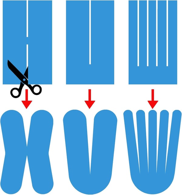 Kinesiologisk tejp för muskelstöd 500 cm