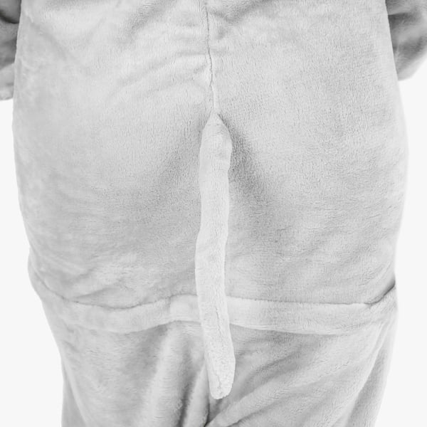 Varm totoro kigurumi pyjamas til mænd, langærmet vinterdragt, totoro-kostume - S