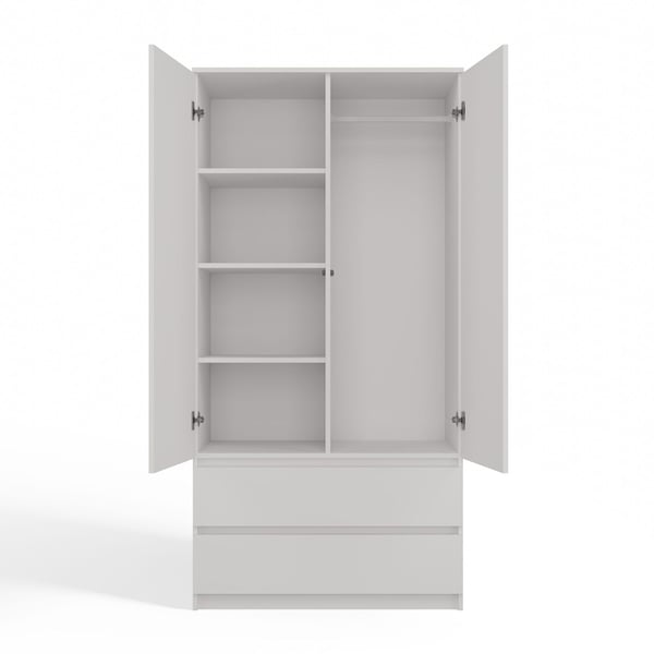 Malwa SS-90 hvid garderobe