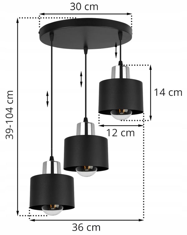 MODERNI KATTOVALAISIN MUSTA LED-VALAISIN