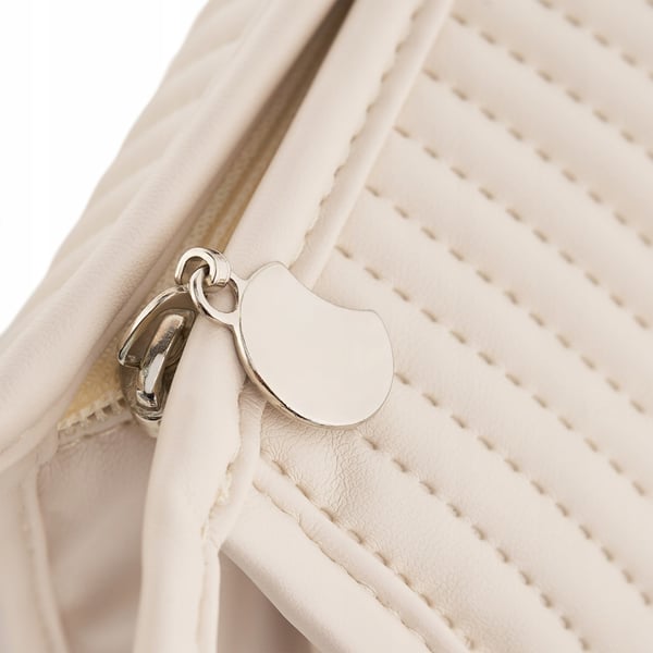 BKP-15 Stella mellanstor sminkväska beige för kvinnor