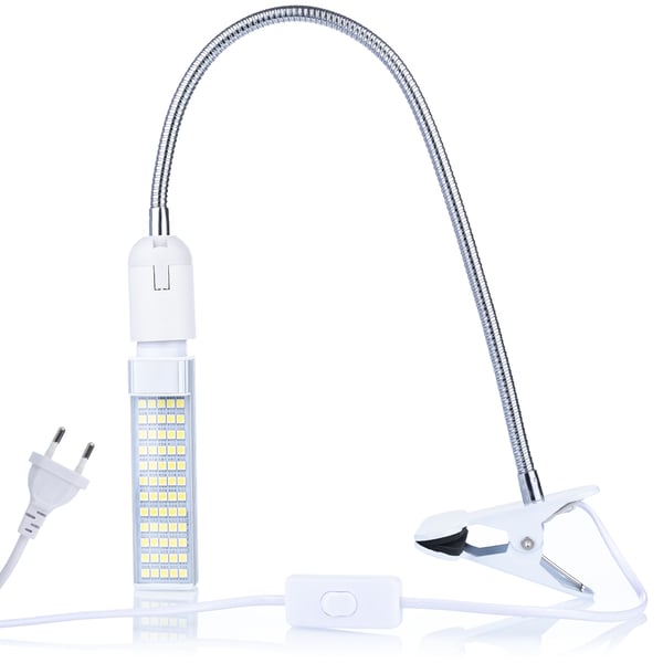 Svanehalsmikroskopbelysning med klips 60xLED