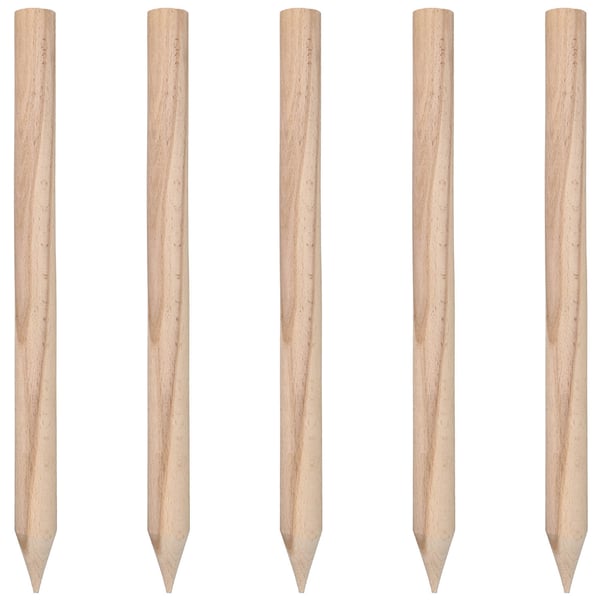 KOTARBAU® Geodeettinen pyökistä valmistettu puinen tukikeppi tomaateille, vihanneksille ja puille, 40 CM, 5 kpl:n setti