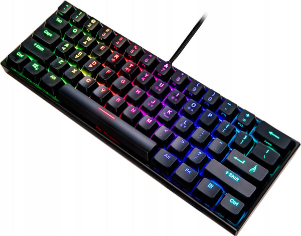 SureFire KingPin M1 Kablet Gamingtastatur 60% RGB QWERTY Engelsk
